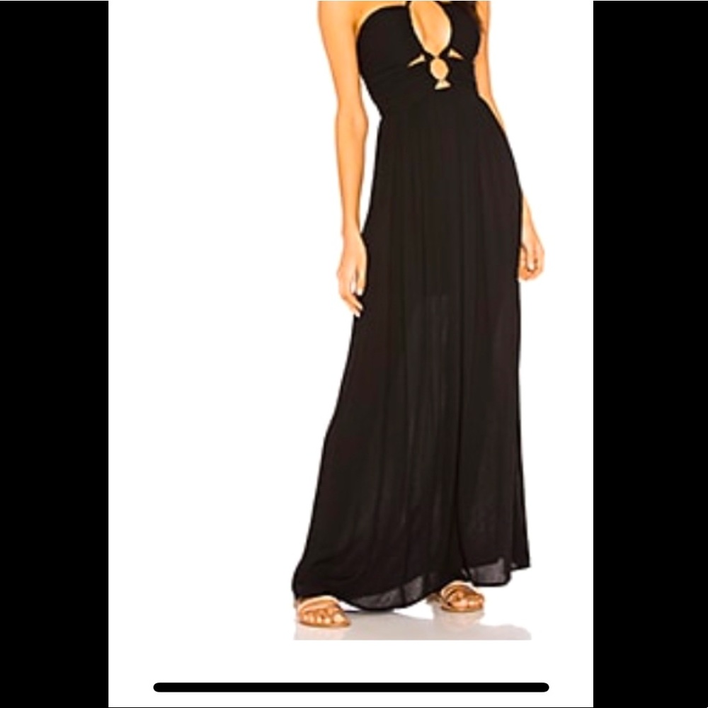 New with tags on Superdown crepe halter maxi dress